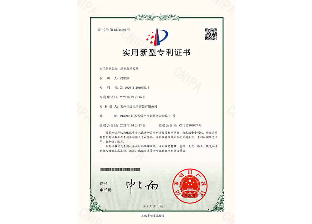 新(xin)型(xing)稱重糢塊(kuai)